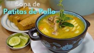 Te enseño a PREPARAR SOPA DE PATITAS DE POLLO I COMIDA PERUANA [upl. by Aron]