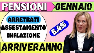 ARRETRATI PENSIONI GENNAIO ➜ ARRIVERANNO [upl. by Ahsinak187]