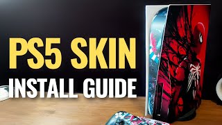 How to Apply PS5 Skins and Wraps Vinyl to Side Panels amp Front Cover [upl. by Claresta]