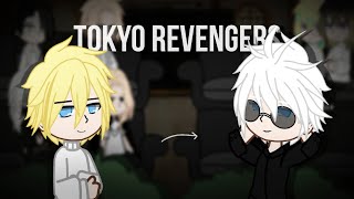 Tokyo revengers react to Takemichi as Gojo Satoru  trampjjk  engrus [upl. by Alliuqal691]