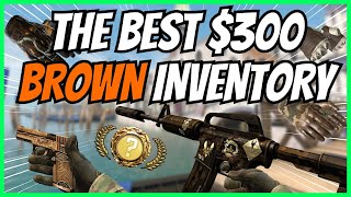 BEST BROWN CSGO INVENTORY FOR 300 Insane Cheap CSGOCS2 Skins 2023 [upl. by Elodia]