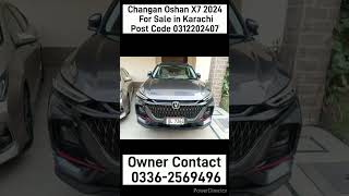 Changan Oshan X7 2024 For Sale in Karachiautomobile toyotacars carforsale pakwheelsautostore [upl. by Eyma]