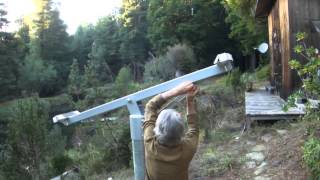 TopofPole mount solar array installation [upl. by Nulubez]