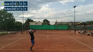 Dia de torneo Jose David Vargas vs Edwin Vasquez torneo Full tennis 19 de mayo 2024 [upl. by Ollehto124]