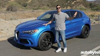 2018 Alfa Romeo Stelvio Quadrifoglio 505 HP Test Drive Video Review [upl. by Nel]