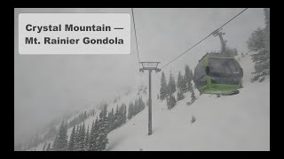 Crystal Mountain  Mt Rainier Gondola 2022 [upl. by Nakeber]