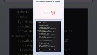 email Validation form in react js project  form validation in react JS 2024 [upl. by Akirej]