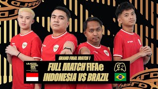 FULL MATCH GRAND FINAL GAME 1  EPIC COMBACK   INDONESIA VS BRAZIL  FIFAe WORLD CUP 2024 [upl. by Drarreg]