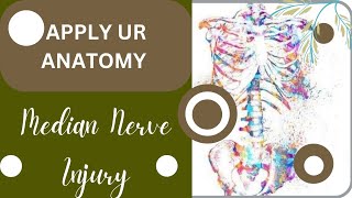 MEDIAN NERVE INJURYPART 1 [upl. by Dougall]