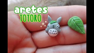 aretes tororo ☘🍃porcelanafria tutorial diy earringstotoro [upl. by Salguod]