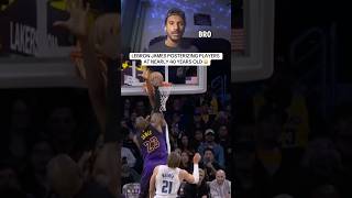 LeBron James POSTERIZING players at nearly 40 years old 😳 nba basketball lebronjames ballislife [upl. by Yared]