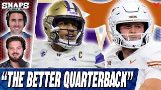 Sugar Bowl Prediction Why Washington has a BETTER team than Texas  SNAPS College Football [upl. by Ahsya]