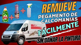 Remover pegamentos de calcomania sin dañar la pinturaRotulacion [upl. by Zadack221]