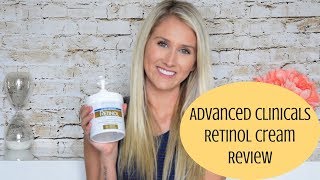 Advanced Clinicals Retinol Firming Cream Review [upl. by Gustaf]