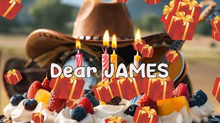 Happy Birthday JAMES Music ⭐ in The Bluegrass Style 🪕🎻🤠 Happy Birthday Song for James 🎈 [upl. by Ecirehc955]