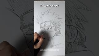 Draw Hatake Kakashi  Naruto kakashi naruto shorts [upl. by Haroldson]