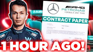 BREAKING Albon Set to Fill Hamiltons Shoes at Mercedes [upl. by Furnary]