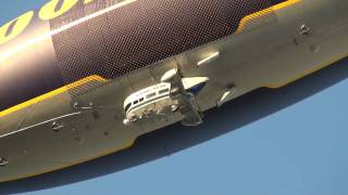 The Good year blimp flying high over EAA Airventure 2010 [upl. by Aneeram]