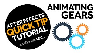 After Effects Tutorial  QUICK TIP  Animating Gears [upl. by Maggi]