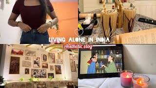 Living alone in India  A day in my life  aesthetic vlog  life of an Indian girl [upl. by Enaerb]