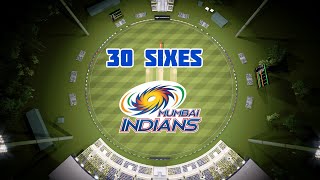 30 Sixes in one innings by Mumbai Indians AI [upl. by Innavoij]