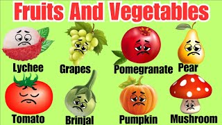 Fruits Name  Fruits Name In English  Best Learn Fruits And Vegetables [upl. by Turpin737]