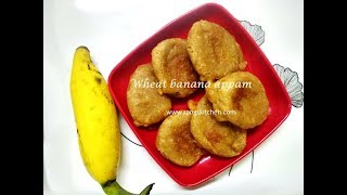 Wheat banana appam  Banana appam recipe [upl. by Naitsirk729]