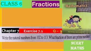 Fraction  Class 6  CBSE Math  NCERT  Chapter 7  Exercise 71 Q 9  CBSE INDIA II [upl. by Coralie180]