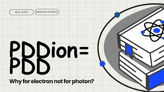 Why Convert PDDIon to PDD for Electrons but Not for Photons RadiationPhysics MedicalPhysics [upl. by Notlrahc266]