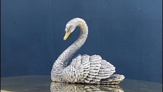 SILVER SWAN SCULPTURE Made by England [upl. by Lasorella]