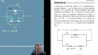 UNICAMP 2021  Questão 39  Primeira Fase  Resolução  Física [upl. by Namyh67]