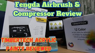 Fengda Fe183 and airgoo Ag426 review plus bonus timbertech paint review with camoflauge painting [upl. by Fattal]