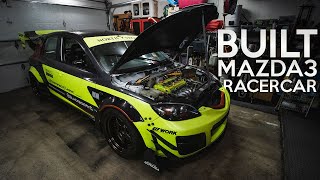 Johns BUILT Turbo Mazda 3 Racecar BUILD 🔥 [upl. by Emad]