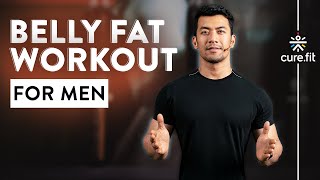 Belly Fat Workout For Men  Belly Workout At Home  Belly Burn Workout  Cult Fit  CureFit [upl. by Aisor131]