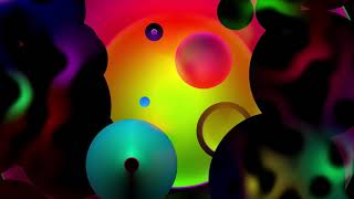 Disc Circles Background Abstract Screensaver Colorful Live Wallpaper Digital Animated Art UHD 4K [upl. by Enilemme256]