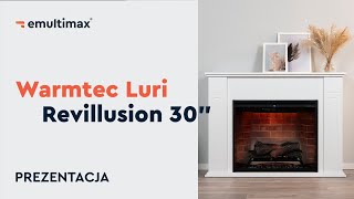 Kominek elektryczny Warmtec Luri z wkładem Revillusion 30quot [upl. by Massarelli540]