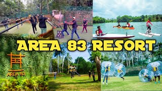 Area 83 Resort Bangalore A Luxury Day outing resort 80ft sky swing Adventure Activities [upl. by Ratep955]