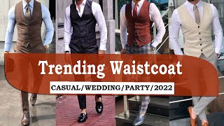 10 Latest Outfit Waistcoat How to Style Waistcoat Wedding Formal  Party  Men Fashions [upl. by Inuat]