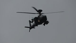 British Armys AH64E Apaches Arrive in Finland [upl. by Trisa452]