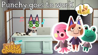 Punchy Goes to Work  a Short Film  Animal Crossing New Horizons [upl. by Barbette953]