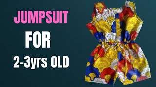 How to CUT and SEW a JUMPSUITPLAYSUIT for 23 years old DETAILED [upl. by Asilram214]