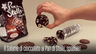 IL SALAME DI CIOCCOLATO ai PAN DI STELLE SEMPLICE DA FARE e DELIZIOSO  TUTORIAL per LEGARLO [upl. by Grati]