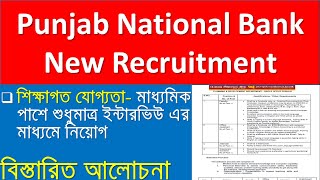 Punjab National Bank New Recruitment  West Bengal Bank Job CompetitiveEducation24 [upl. by Anirhtak522]