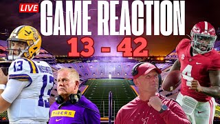 Alabama Crushes Lsu In Epic Showdown  Live Game Reaction  OFFSCRIPT LIVE [upl. by Anees]