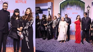 Amitabh Bachchan Shweta Bachchan Aishwarya Rai Bachchan Aaradhya Bachchan Agastya Nanda At Movie [upl. by Most688]