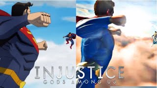 Injustice Superman Supermove  Movie vs Video Game [upl. by Llemaj403]