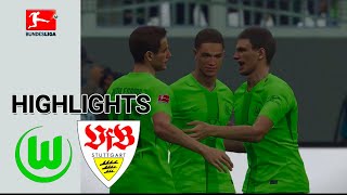 Wolfsburg vs Stuttgart Highlights  Bundesliga 2425 [upl. by Ymled]