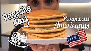 Receta de panquecas al estilo americano súper esponjosas [upl. by Kciredes]