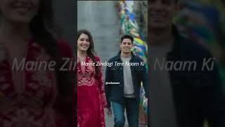 YODHA🍁 ZINDAGI TERE NAAM LOVE STATUS 💖 SIDHARTH 💕 MALHOTRA ❤️ RAASHI KHANNA 😍 VISHAL MISHRAm2aawaz [upl. by Anaeg]