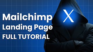 MAILCHIMP landing page tutorial how to create a landing page with mailchimp [upl. by Cristal]